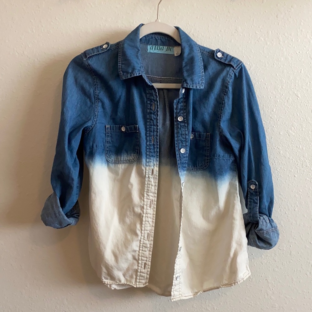 Ombré denim Francesca’s Collections button up